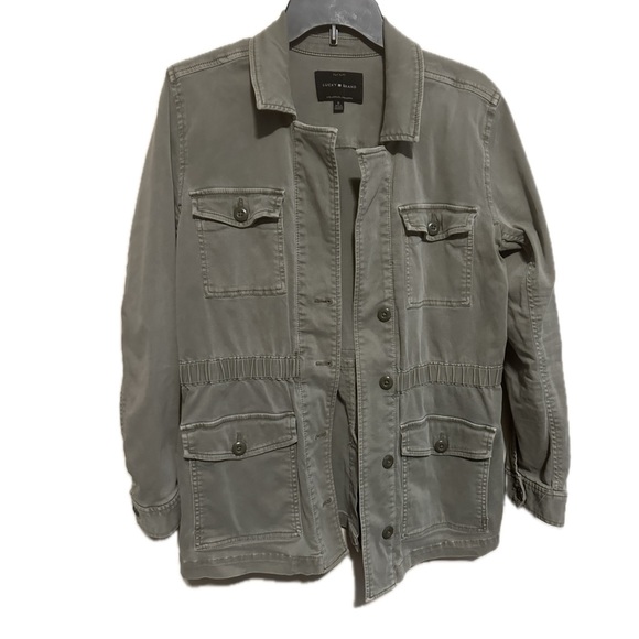 Lucky Brand Olive Green Utility Jacket - Size Medium EUC - Picture 1 of 10